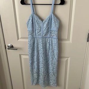 Express Size 4 Lace Dress in Baby Blue